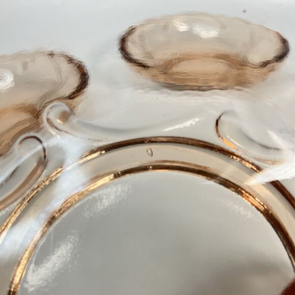 Vtg Depression Glass Pink 5 1/2" Dessert Sorbet Bowls Set of 6 Rosaline - Picture 7 of 8